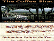 Tablet Screenshot of coffeeshack.com